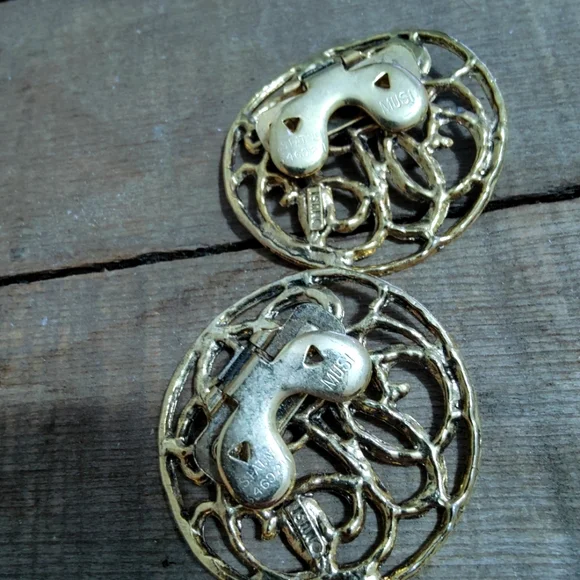 shoe clips  mid century lot of 3  Musi/2  acrylic/1  dress up preppy loafer chic - Picture 4 of 9